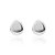 Brinco oval ondulado formato orgânico - Imagem 1