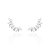 Brinco earcuff seis gotas cristal - Imagem 1