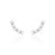 Brinco earcuff oval cristal - Imagem 1