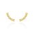 Brinco earcuff oval citrino - Imagem 1