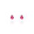 Brinco gota 8mm pink - Imagem 1