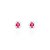 Brinco oval 7x9 pink - Imagem 1