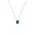 Colar oval 7x9 esmeralda - Imagem 1