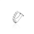 Piercing fake cristal na prata 925 - Imagem 1