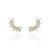 Brinco earcuff cristal e citrino na prata 925 - Imagem 1