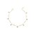 Pulseira com pontos de luz e e bolinha cravejada - Imagem 1