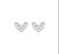 Brinco coração na prata 925 - Imagem 1