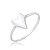 Anel de coração liso na prata 925 ( escolha o tamanho ) - Imagem 1