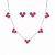 Conjunto de coração pink - Imagem 1