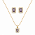 Conjunto retangular ametista - Imagem 1