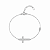 Pulseira de cruz cravejada na prata 925 - Imagem 1
