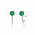Brinco earhook esmeralda - Imagem 1