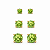 Trio de ponto de luz apple green - Imagem 1