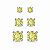 Trio de ponto de luz yellow fancy - Imagem 1