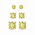 Trio de ponto de luz yellow fancy - Imagem 1