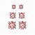 Trio de ponto de luz rosa queimado - Imagem 1