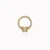 Piercing argola cravejada e borboleta - Imagem 1