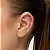 Piercing em formato de V baguetado dourado - Imagem 2