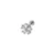 Piercing flor cristal - Imagem 1