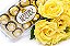Kit Buquê Rosas Amerelas médio + Ferrero Rocher - Imagem 3