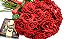 kit Buquê Rosas Vermelhas grande + Ferrero Rocher - Imagem 1