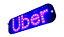 Placa De Led Letreiro Uber Azul Motorista Luminoso Carro - Imagem 2