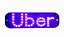 Placa De Led Letreiro Uber Azul Motorista Luminoso Carro - Imagem 3