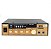 Amplificador Áudio Bluetooth Usb Aux Com Entrada Microfone - Imagem 2