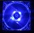 Cooler Fan Led Azul 8cm 80x25 80mm 2 Plugs 12 Volts - Imagem 1