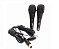 Microfone Duplo Knup Kp-M0015 Dinâmico Unidirecional Com Cabo 3 Metros - Imagem 3