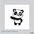 Carimbo Ursinho Panda - Imagem 1