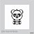 Carimbo Ursinho Panda Professor - Imagem 1