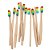 10 Escovas de Dente Ecológica Bambu - Cerdas Colors - Imagem 1