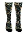 Meia  Cano Alto - Animal Tiger Black - Imagem 1