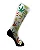 Meia  Cano Alto - Cannabis Color White - Imagem 2