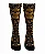 Meia  Cano Alto - Cannabis Skull Orange - Imagem 1