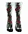 Meia  Cano Alto - Roses Flame White - Imagem 1