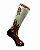 Meia  Cano Alto - Skull Rosa Off-White - Imagem 2