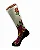 Meia  Cano Alto - Skull Rosa Off-White - Imagem 3