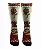 Meia  Cano Alto - Skull Rosa Off-White - Imagem 1