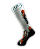Meia  Cano Alto - Baby Devil White - Imagem 2