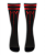 Meia  Cano Alto - Marilyn Manson Stripes Red - Imagem 1