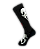 Meia  Cano Alto - Scream Black - Imagem 2
