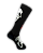 Meia  Cano Alto - Scream Black - Imagem 3