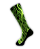 Meia Cano Alto - Flame Green and Black - Imagem 2