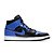 Tênis Air Jordan 1 Mid Hyper Royal Black - 554724-077 - Imagem 4