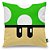 Almofada Personalizada Cogumelo Verde 1UP - Imagem 1