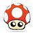 Almofada Cogumelo Vemelho Super Mario - Imagem 1