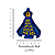 Imã Geladeira Mural Aparecida Azul Rogai Por Nós MDF 3mm 13 - Imagem 2