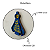 Imã Geladeira Mural Aparecida Azul Rogai Por Nós MDF 3mm 13 - Imagem 3